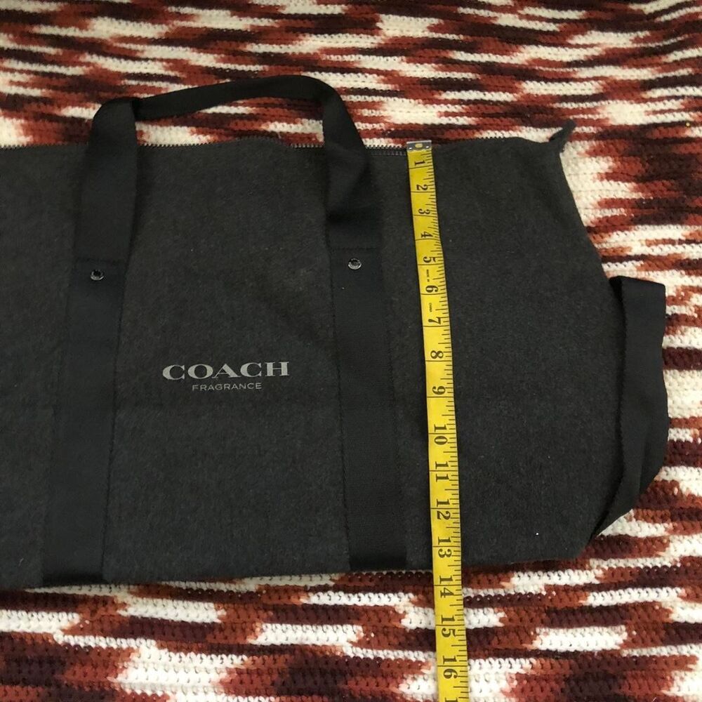 Coach Fragrance Duffle black Weekender Carry-on Gym Shoulder Hand Bag Crossbody - Picture 7 of 8
